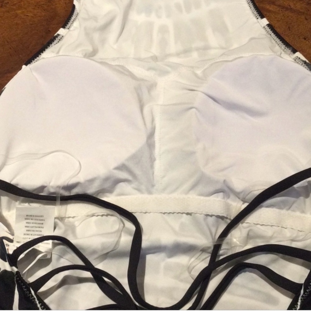 TRINA TURK "Algiers" high neck halter one piece Swimsuit 12 animal zebra print - Picture 10 of 15